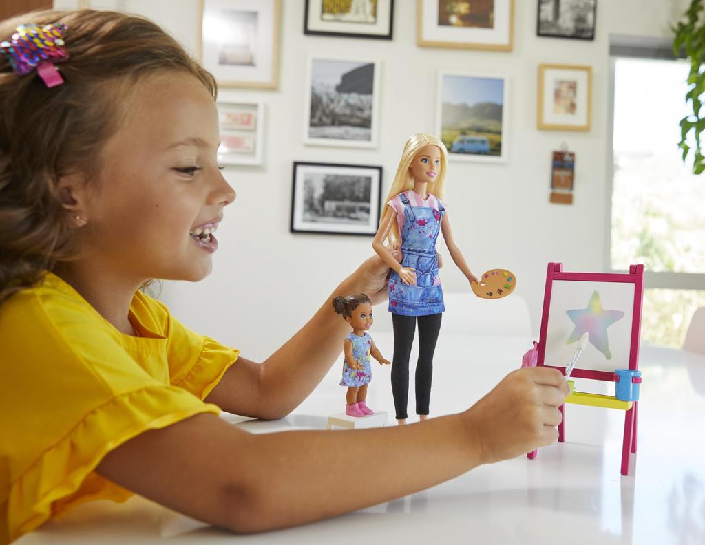 Barbie Work and Barbie Work and Art Teacher Set and Accessory 3 and GJM29 Play Play! [Dress-Up Doll] [Doll Set] [Ages Up]