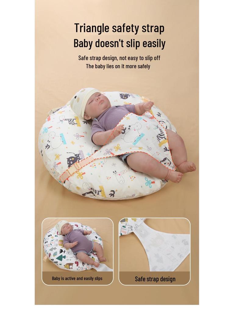 Newborn Anti-Spit-Up Breastfeeding Pillow Cushion for Hands-Free Feeding