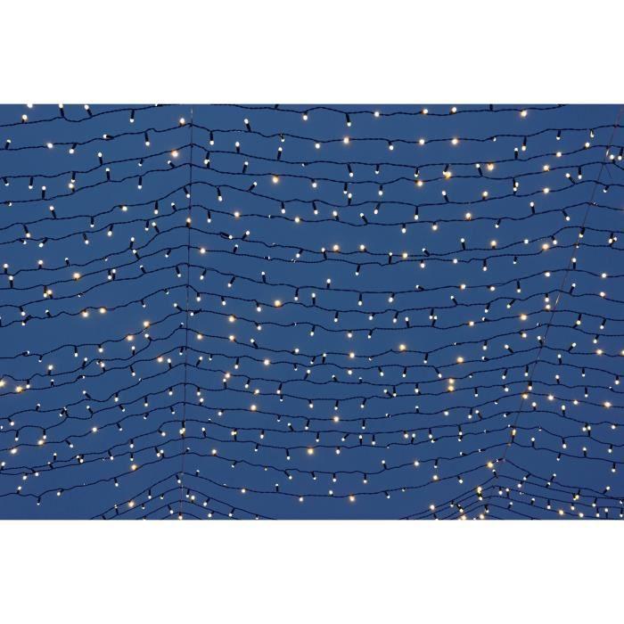 Guirlande lumineuse solaire Yogy Solar - LUMI JARDIN - 200 LED - 1700 cm - Blanc chaud