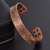 Ping An Guardian Pure Copper Magnetic Bracelet - Rhombic Pattern