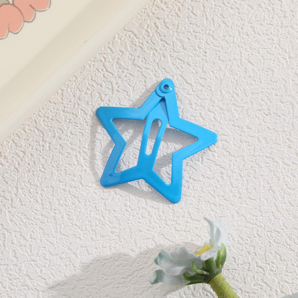 Children's Candy Color Star Hair Clips - Small Size BB Bangs Accessories