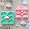 8-Cavity Candle Soap Making Cloud Shaped Silicone Candy Mould Chocolate Pudding Dessert Cake Baking Mould Kitchen Tool