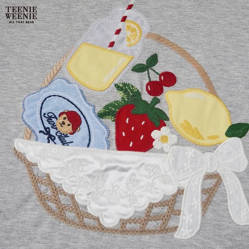 Teenie Weenie Women's Little Bear Letter T-shirt