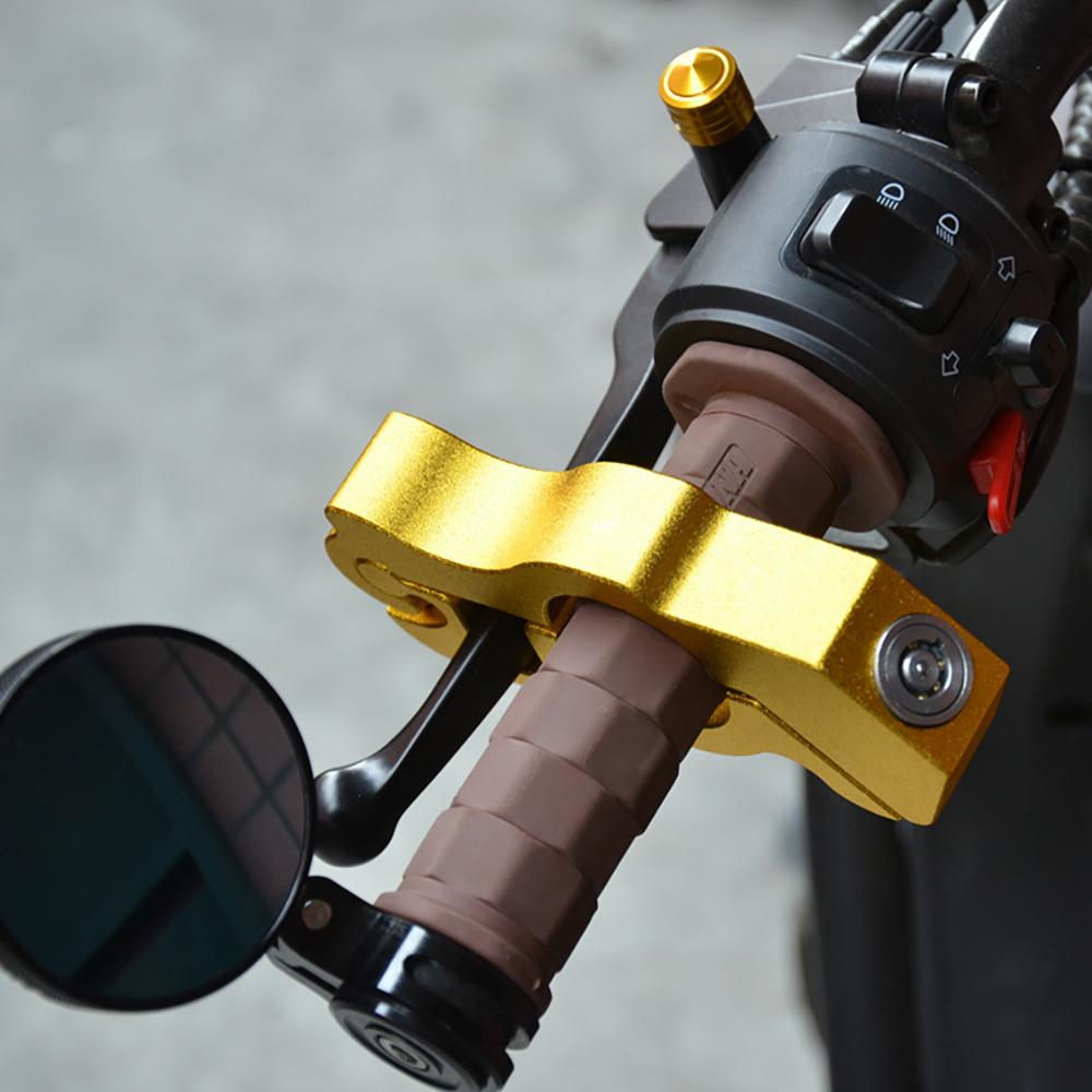 2 Keys Motorcycle Handlebar Lock Anti-theft Lock Motorcycle Electric Vehicle Aluminum Alloy Lock Solid Imitating Steal Locks