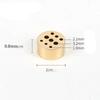 F New 1PC Portable Incense Burner Multi Purpose Water Drop Shape Brass Incense Holder Home Office Teahouse Zen Buddhist Supplies 7