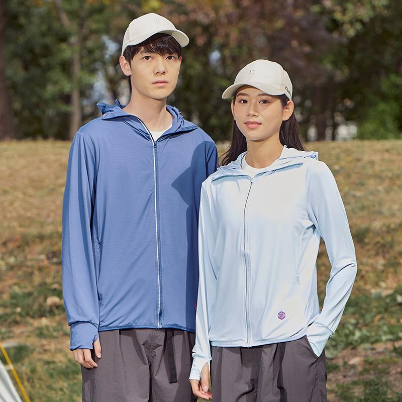 UV Protection Hooded Sun Shirt Couples Lightweight Breathable Outdoor