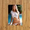 Vintažinis metalinis paplūdimio sienų menas Atsparus vandeniui Bikini grožio dekoras su išgręžtomis skylėmis kavinėms Retro namų dekoravimas