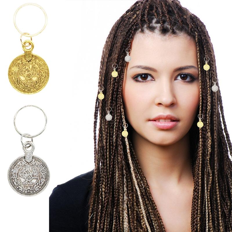 173Pieces Hair Coil Dreadlocks Beads Metal Hair Cuffs Hair Jewelry Rings Clips for Braids Accessories Gold and Silver