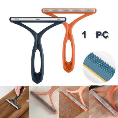 1pc Spazzola manuale per peli di animali su entrambi i lati per rimuovere la polvere dai vestiti Raschietti per rimuovere la pelliccia per cani e gatti