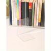 1pc Acrylic Bookend Book Ends for Shelves Clear Decor Book Ends for Desktop Organizer Stand Holder Non Slip Storage Organizer Book Stopper
