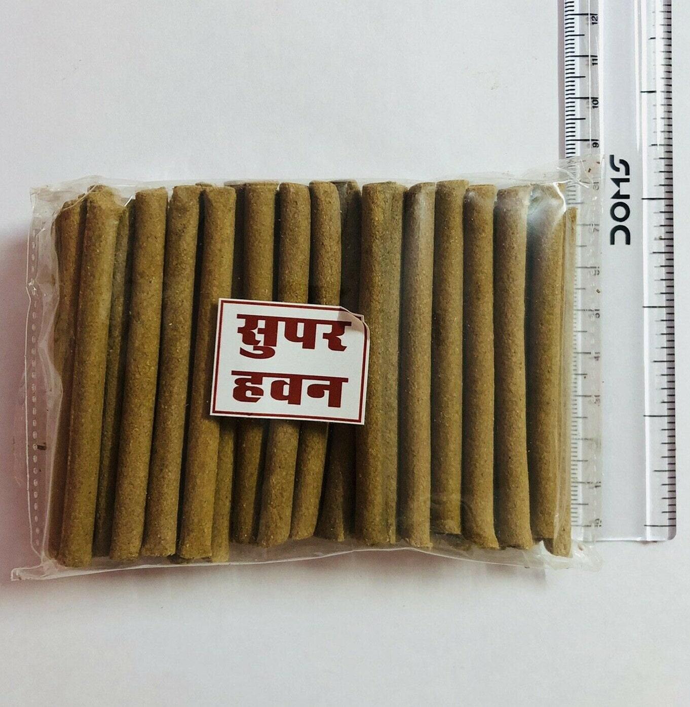 Indian Havan Dhoop Sticks – Hand Rolled, Natural Incense (45-50 pc) Pack of 1