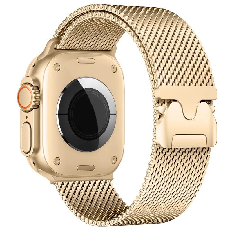 Für Apple Watch Armband 46mm 44mm 45mm 49mm 42mm Metall Magnetisches Armband für Iwatch Serie 10 9 7 8 5 6 SE Ultra2 Ersatzarmband