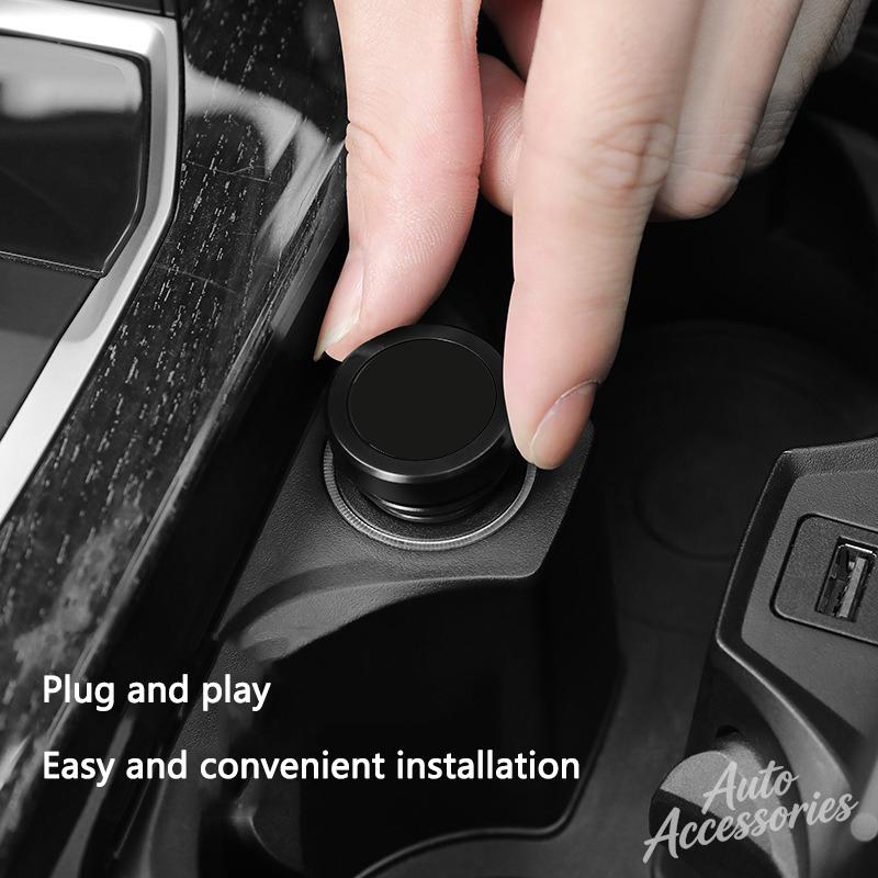 Car Cigarette Lighter Cover DustProof Cap Decoration Accessories For BMW E90 E60 E46 E93 F20 F21 F30 F31 F32 F33 F34 F15 F10 F01