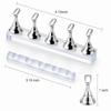 Nail Art Tools Set – 15pcs Nail Brushes, 5pcs Dual-Ended Dotting Pens, Nail Stand & Holder Kit with Brush Rack, Tweezers & Double-Sided Tape for
