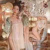 Seductive See-Through Hanfu Lingerie Set - Jade Ring Flirtation Charm 1285