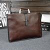 Men's Casual One-shoulder Messenger Trendy Bag Crazy Horse Leather Men's Bag Retro Handbag Simple Atmosphere File Bag