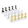 1Set False Nail Tips Practice Trainning Display Stand Holder Base Alloy Crystal Nail Art Polish Display Manicure Tools