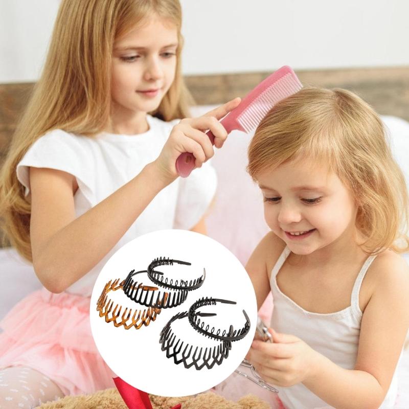 5PCS Antislip Teeth Hairband Set Fashionable Head Accessories With Strong Grip Teeth For Face Washing Various Occasion