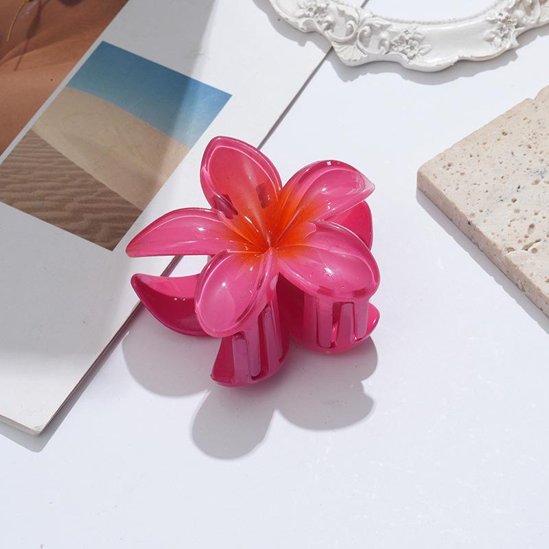 Fashion Egg Flower Hair Clips for Women Bohemia Style Flower Large Hair Claw Hairpin Beach Vacation Girls Hair Accessories