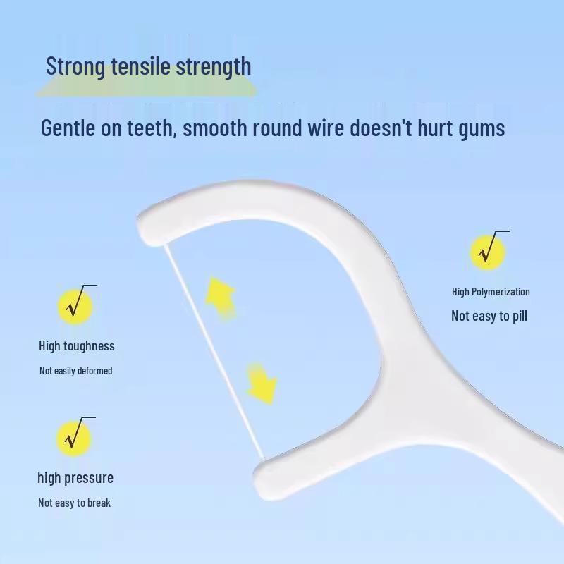 Einweg-Zahnseide-Picks mit Pfirsichgeschmack: Superfeines Tragbares Familienpack für Zuhause oder unterwegs