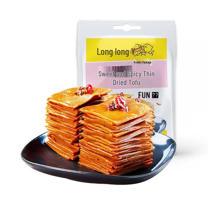 Jiujiuyaw Sweet & Spicy Thin Dried Tofu Snack