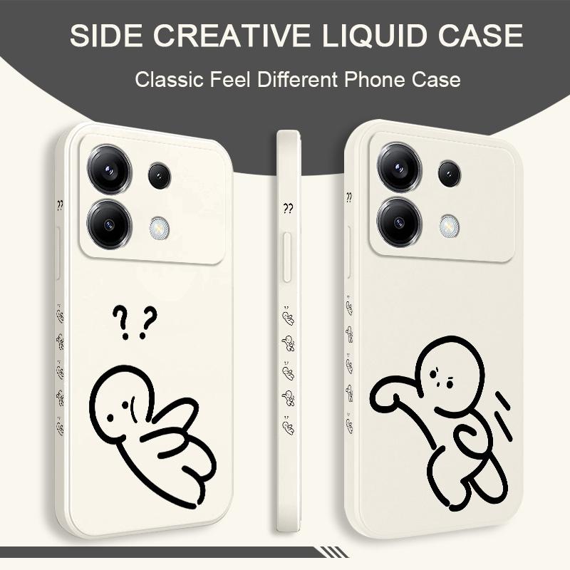 Go Line Man Phone Case For Xiaomi Poco X6 F6 M6 M5 M5S F5 X5 F4 X4 M4 F3 M3 X3 Pro 4G 5G GT Silicone Cover