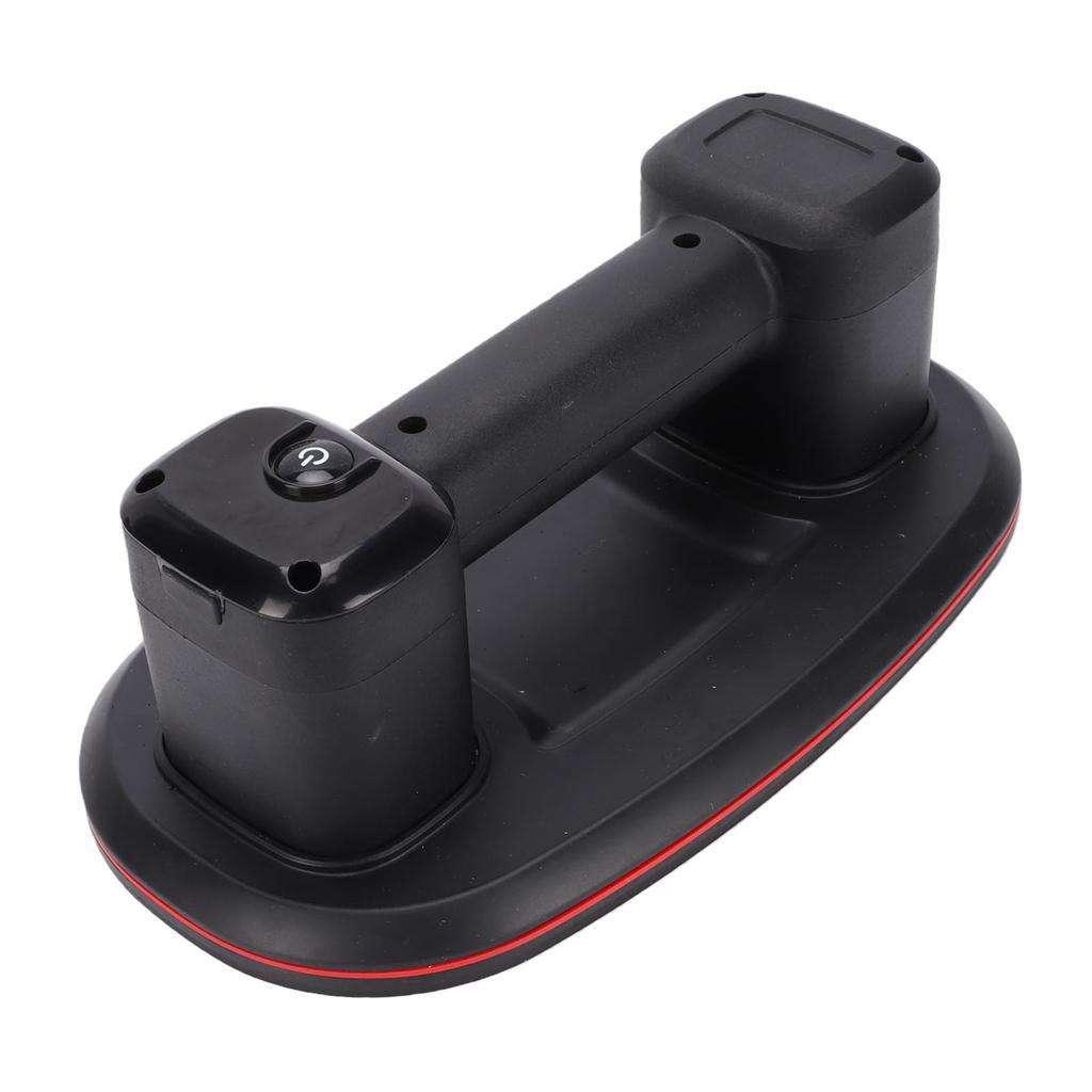 Electric Vacuum Suction Cup LCD Display Dual Motor Cordless Glass Lifter 660lb 300kg Suction Force Black