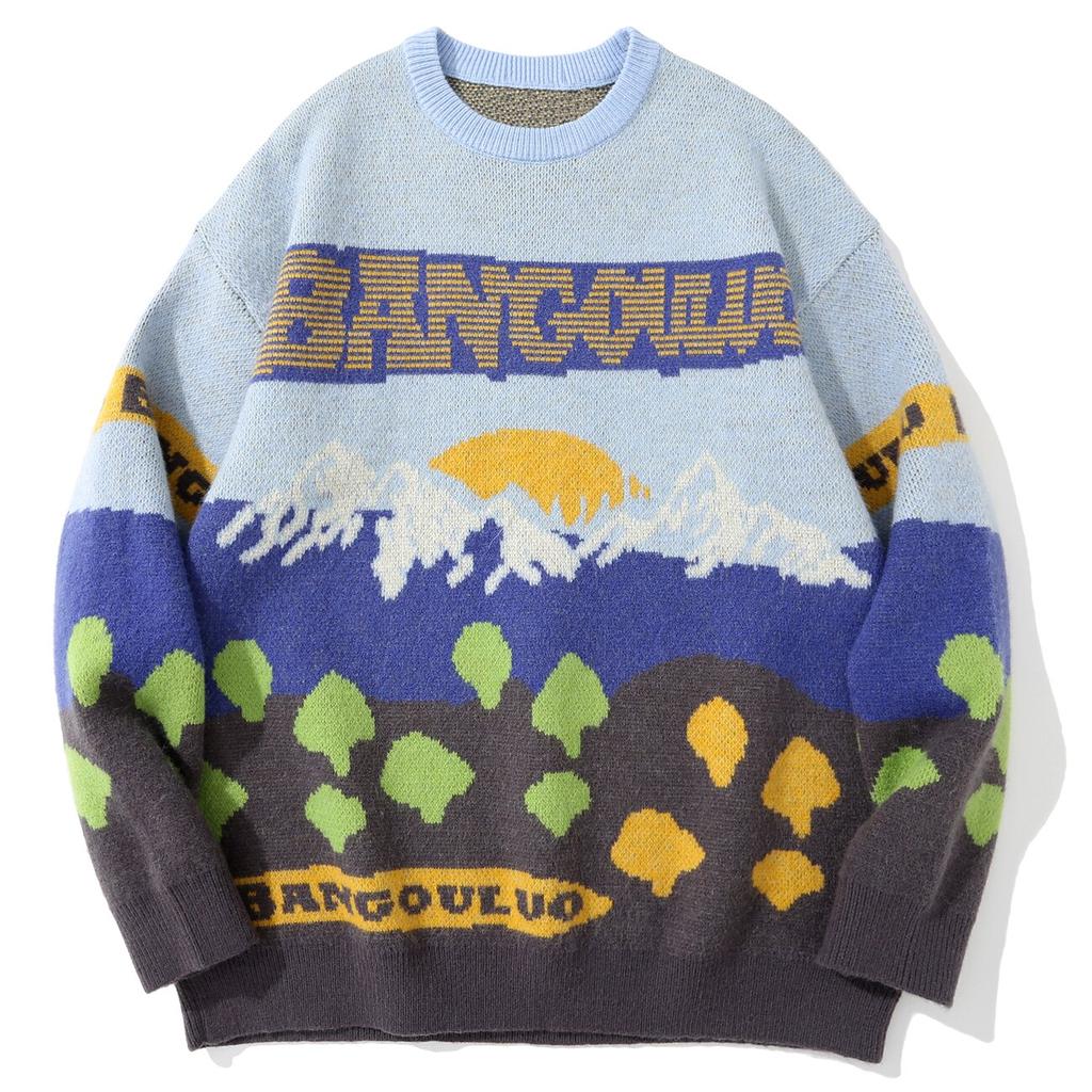 TEDSN Hombres Punto Jersey De gran tamaño Mujer Jersey Manga Larga Top Lana  Streetwear 2021 Montañas de Invierno Ropa Femenina comprar a buen precio —  entrega gratuita, reseñas reales con fotos — Joom