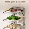 Beifu Stainless Steel Wall-Mounted 5-Tier Food Prep Rack