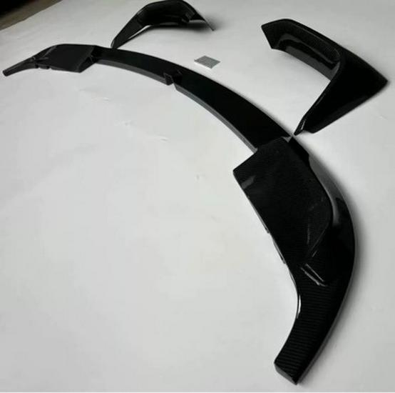 BMW 3 Series F30/F35 328li/330i M3 Style Carbon Fiber Gloss Black Front Lip Bumper Kit