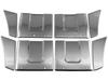 BRIGHTZ NT100 Clipper DR16T Finition Miroir Super Panneau d'Aile Arrière en Acier Inoxydable Plaqué 8 Pièces DR16 DR R16 16 NT100 Clipper Camion NT 100 T100 100