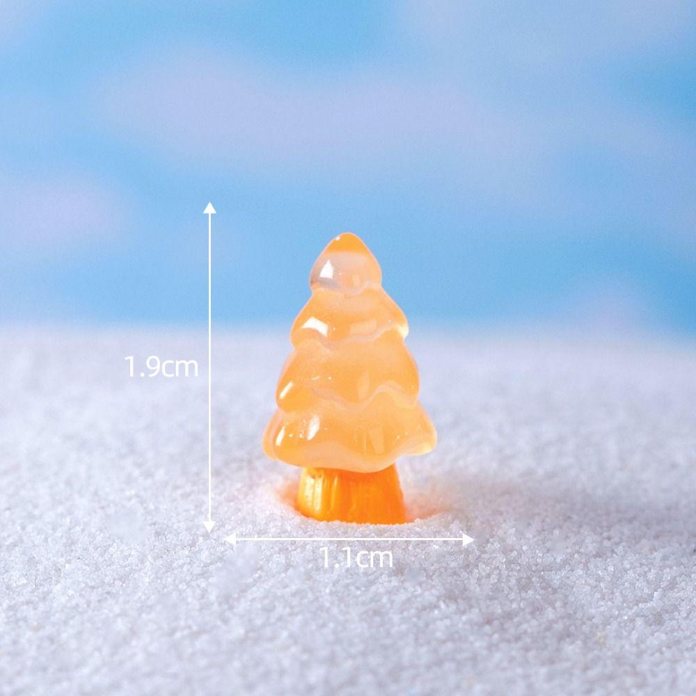 

10 шт./набор мини DIY Snowscape аксессуары милые серебристые рождественские украшения домашний декор оранжевый