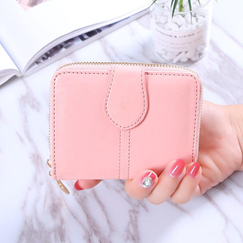 2024 Women's Retro Versatile Oil Wax Leather Coin Wallet