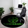 1PC Kawasaki Office Round Rug, Non-slip, Soft and Durable Office Rug for Interior Decoration, Perfect for Office, Beautiful Decoration