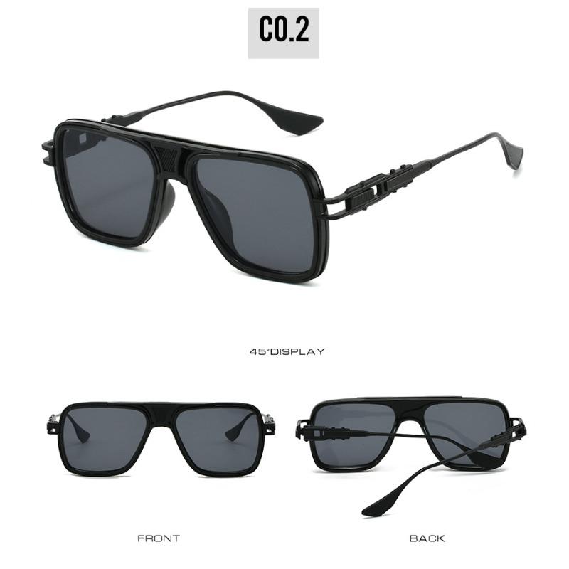 New Vintage Square Men Sunglasses Brown Luxury Brand Classic High Quality Sun Glasses For Women Uv400