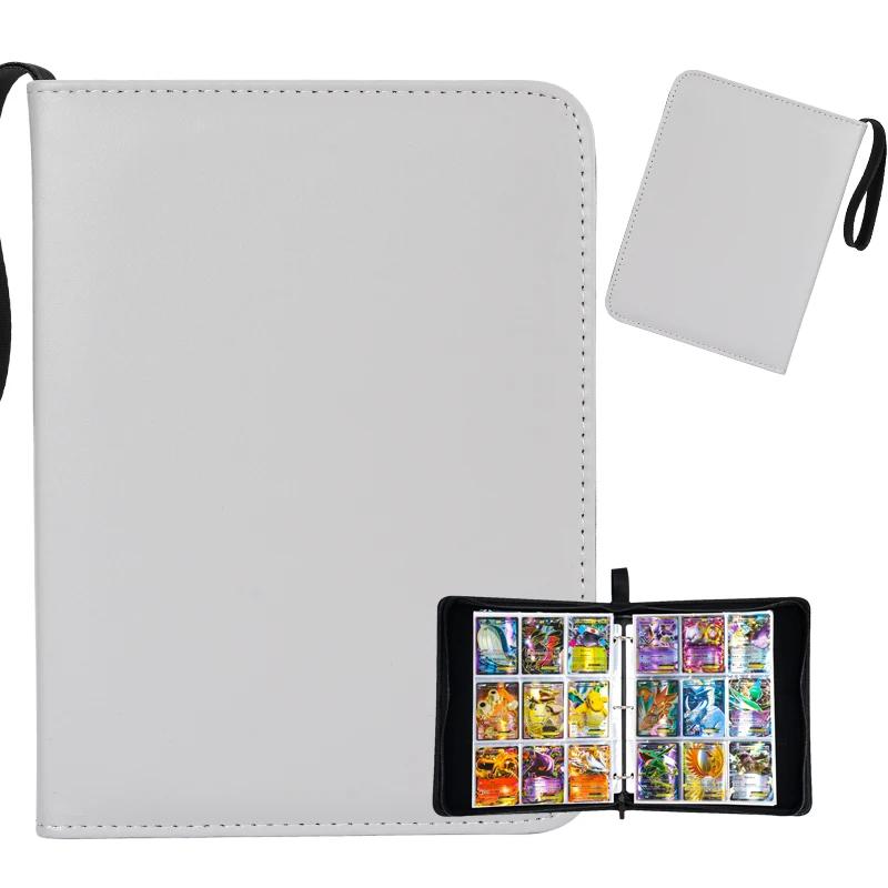 Large Zipper Binder A4/A5 Photocard Collect Book PU Leather Game King Collection Football Star Card Booklet 4/9 Grids Customized