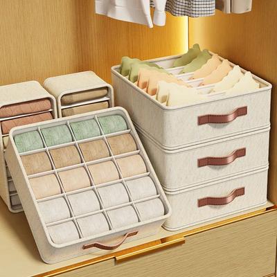 Caja de almacenamiento para ropa interior, calcetines, sujetadores, armario, cajón organizador para ropa, corbatas, armario, organizador de ropa, calcetines, armario, caja separadora