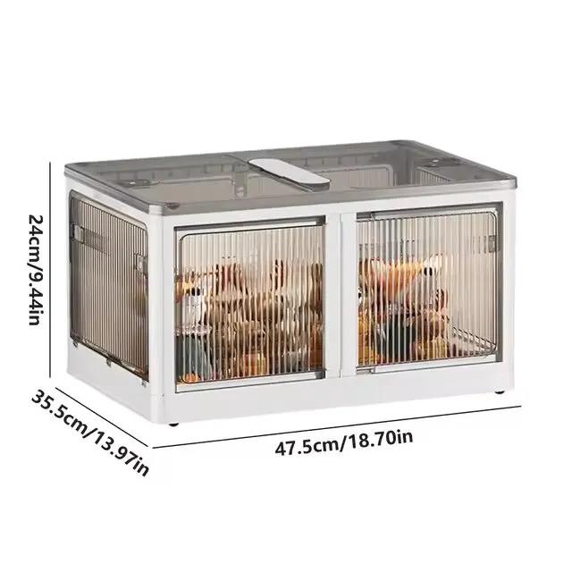 

Складные контейнеры для хранения, штабелируемый ящик для хранения, шкаф для одежды, ящик для хранения игрушек, закусок, хозяйственный пластиковый ящик для хранения