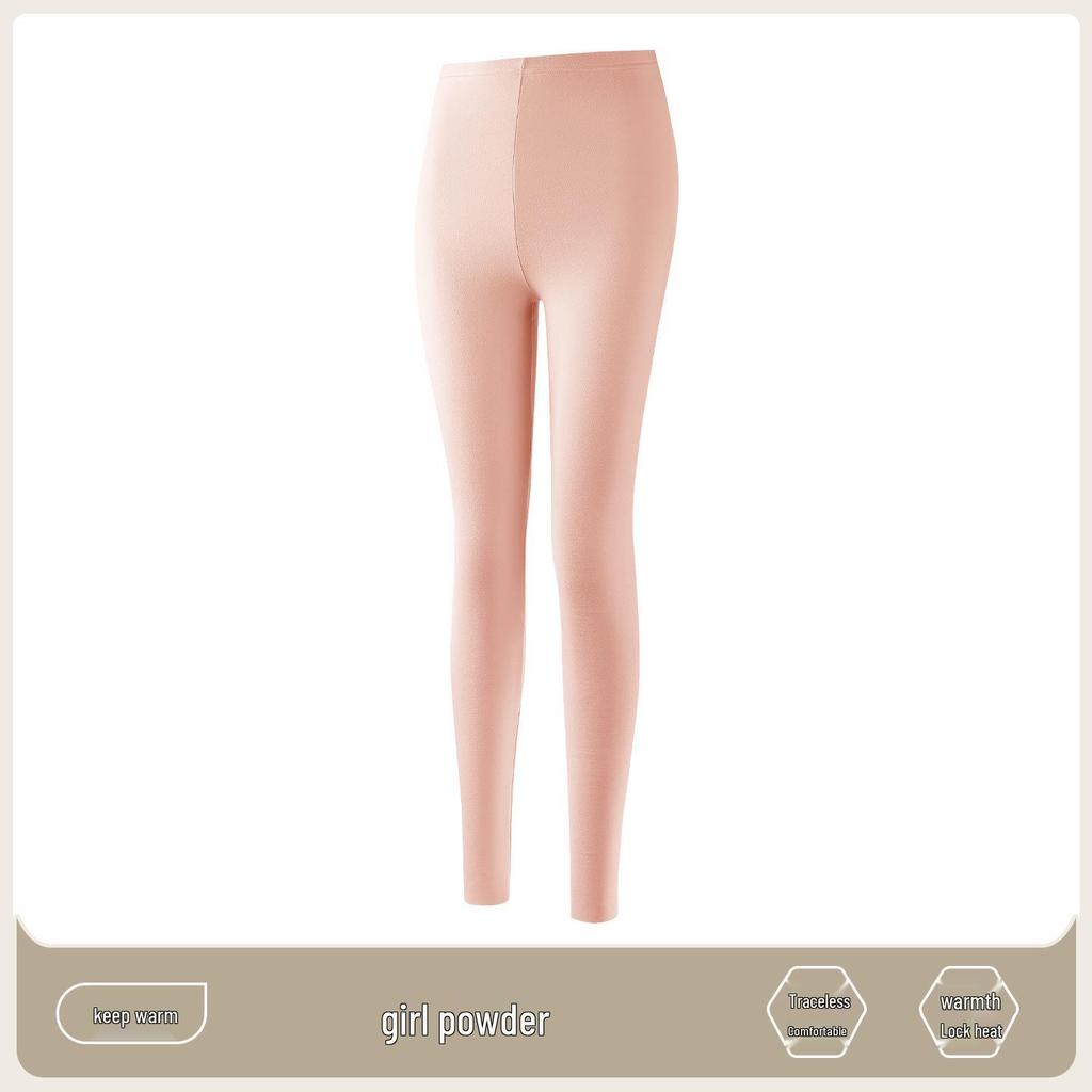 Girls' Wool Underwear Set with Chest Pads for Junior High Students - Warm Autumn/Winter Basics