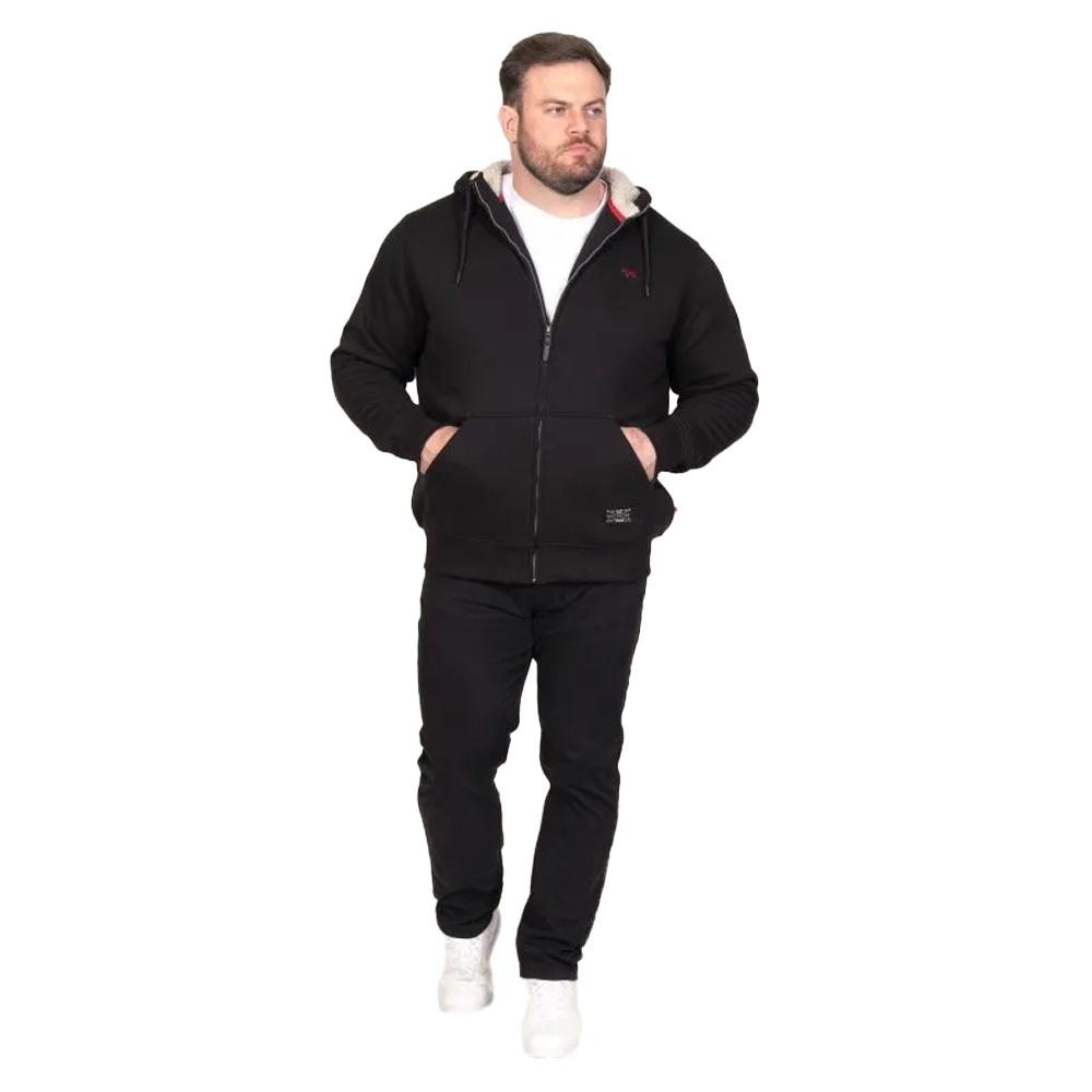 Duke Mens Metcalfe D555 Kingsize Full Zip Hoodie