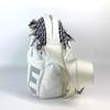 CHANEL fringe CocoNeige CC Coco Logo Crossbody Shoulder Bag Nylon White
