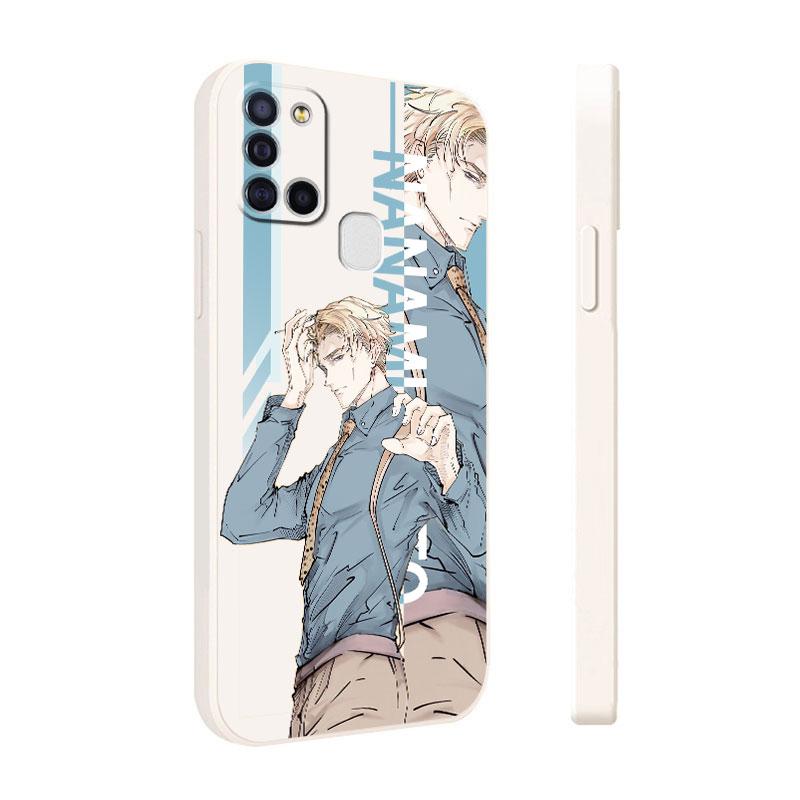 Giappone Anime Jujutsu Kaisen Per Il Caso di Samsung Galaxy A50 A01 A70 A11 A21s A71 A03s A31 A02 A51 Piazza Liquido armatura Soft Cover