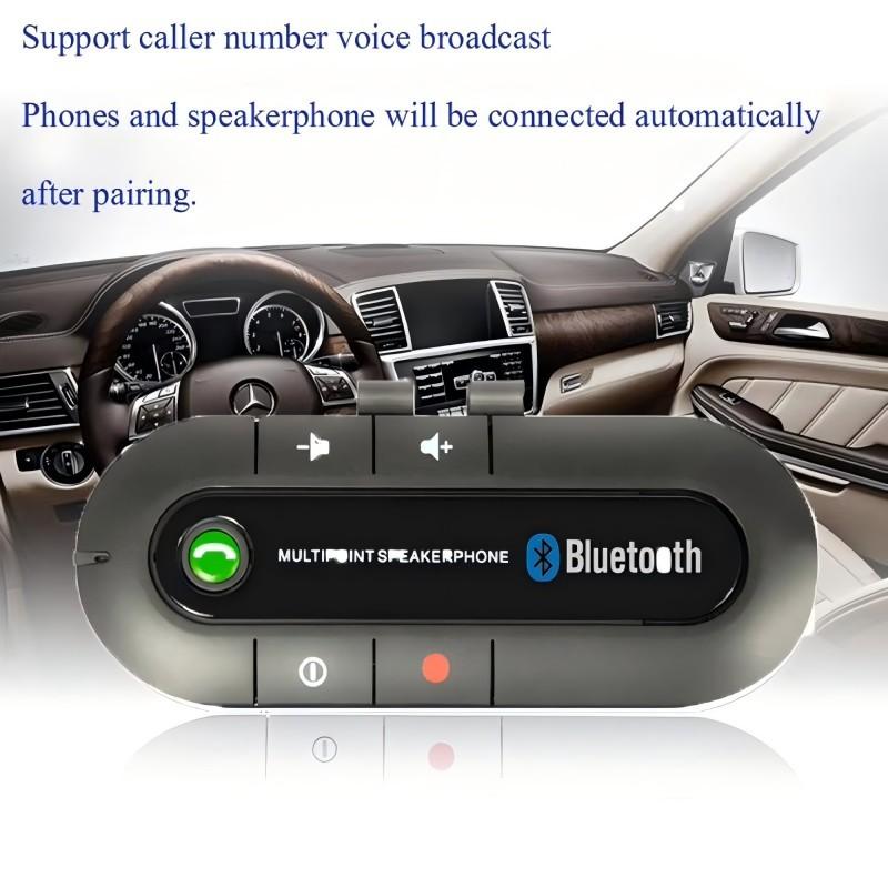 HOt Sale Wireless Handsfree Car Bluetooth 4.1 Sun Visor Speaker Speakerphone MP3 Music Player Car Charger