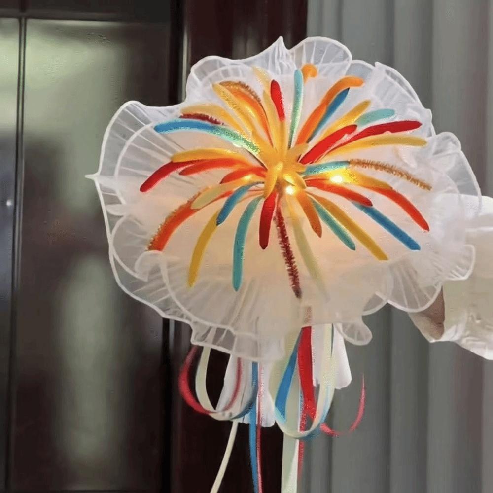 Romantic Twist Stick Bouquets Material Kit Unfinished Creative LED Glow Bouquets Colorful Bendable Stems