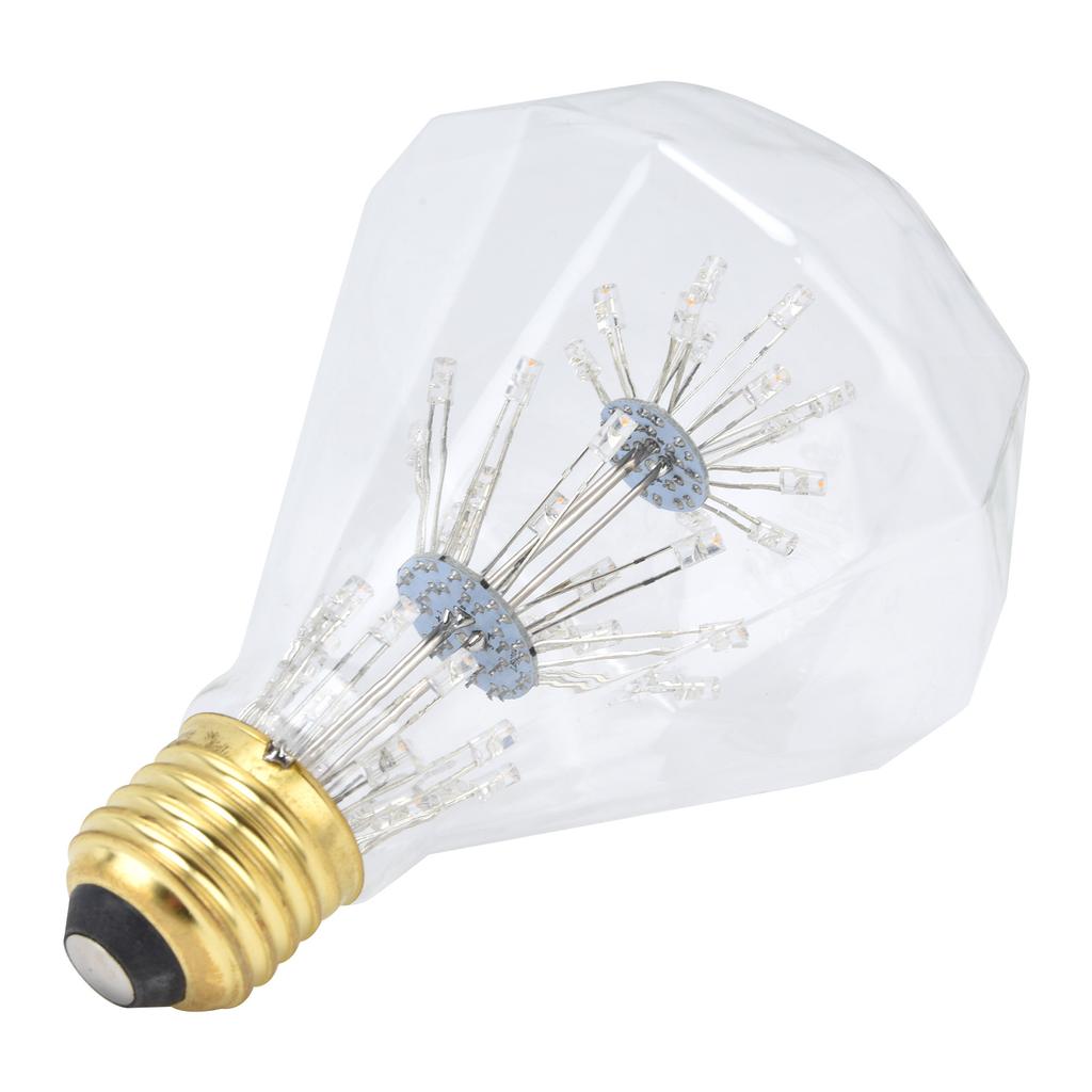 Vintage Glass LED Light Bulb 3W E27 Antique Festive Decorative Round Bulb 85‑265V Warm Light