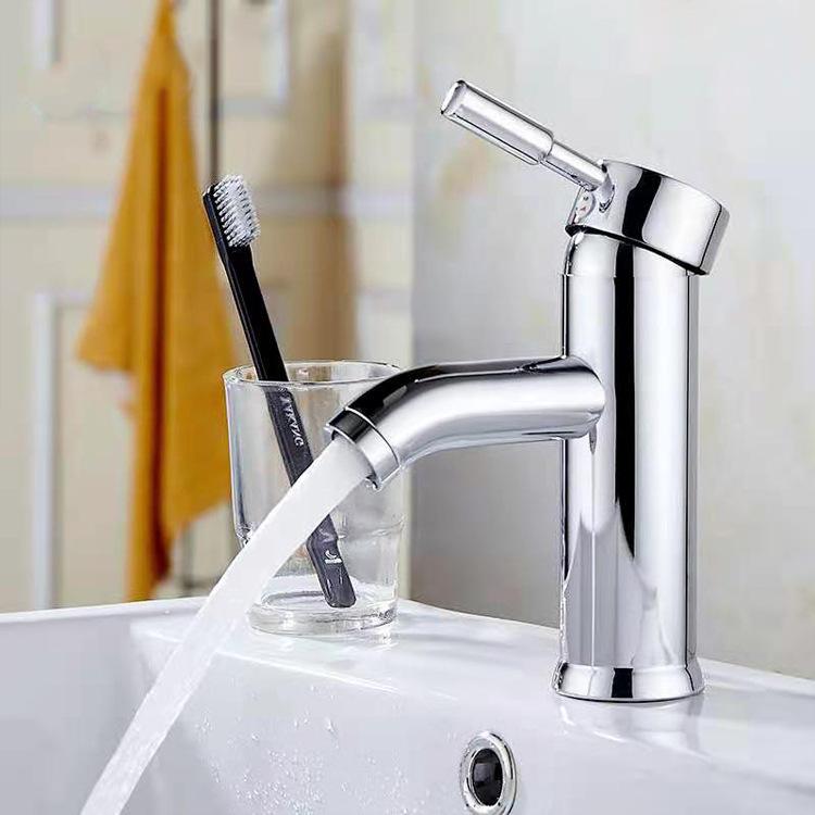 

Black Basin Faucet Stainless Steel Paint Faucet Bathroom Single Handle Basin Faucets Blacked Single Hole Hot Cold Mixer Tap