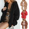 Bear Thick Womens Warm Fleece Jacket Coat Loose Zip Up Outwear Tops Casual