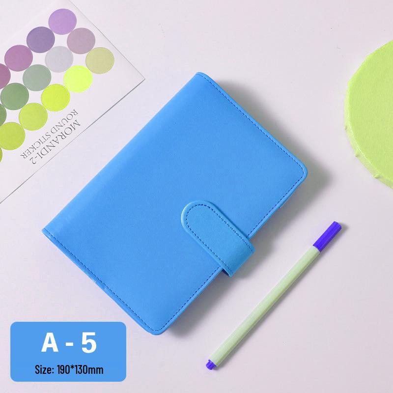 Macaron Minimalist Loose-Leaf Notebooks: A5, A6 Travel, and A7 Pocket Korean Creative Stationery Budget Books