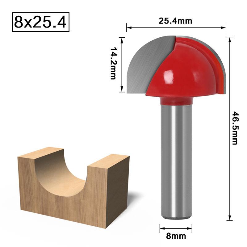 1/5pc 8mm Shank Double Edging Wood Router Bit Tungsten Carbide Cove Box Router Bit Woodworking Milling Cutter