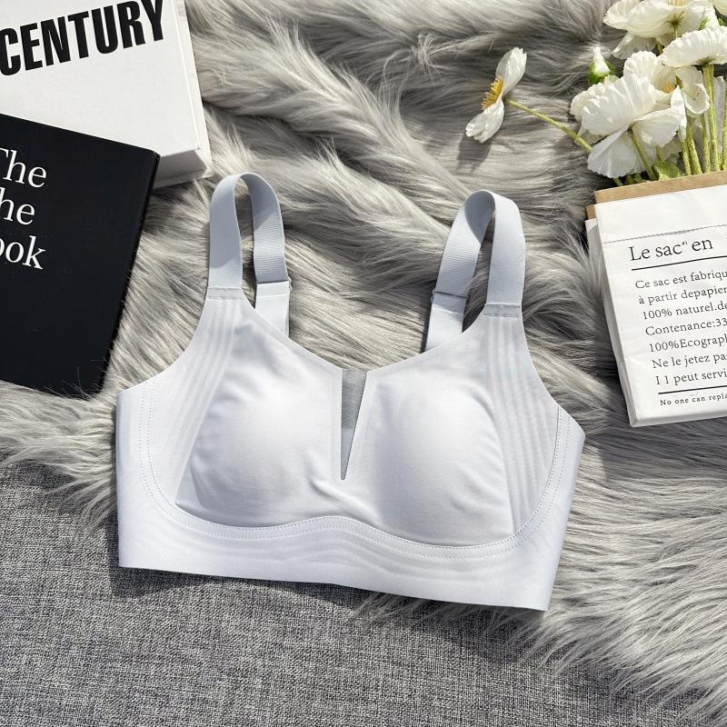 

Невидимый бюстгальтер Женское тонкое нижнее белье Женский собирающий бюстгальтер Втягивание груди Предотвращающий провисание Чашка в форме кроличьих ушек Регулируемый бюстгальтер Бюстгальтер пуш-ап 3XL синий